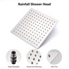 Chery Life 10" High Pressure Rainfall Shower Head Combo with 11" Extension Arm, 6 Settings Adjustable, Anti-leak, Height/Angle Adjustable - 3 of 4