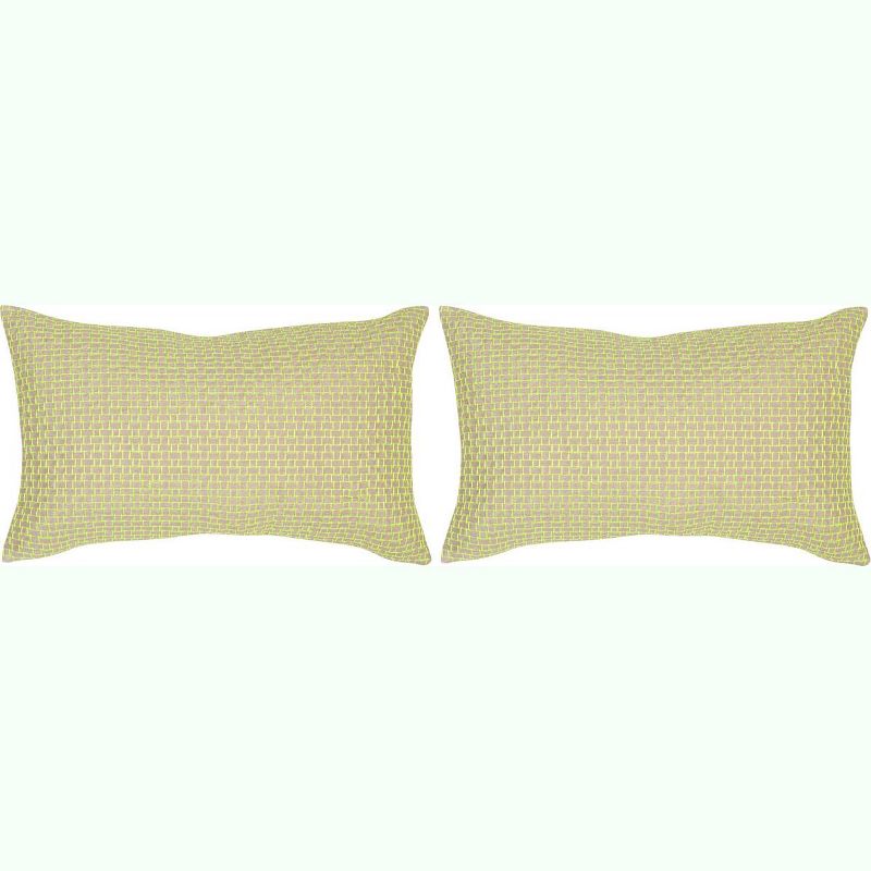 Box Stitch Pillow (Set of 2)  - Safavieh, 2 of 3
