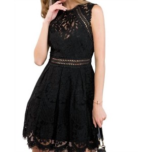 Women's Crochet Lace Skater Dress - Mainstrip - 1 of 4