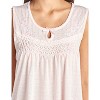 Casual Nights Women's Fancy Lace Floral/Embroidered Sleeveless Nightgown - 4 of 4