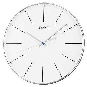 Seiko 11" Lenox Wall Clock - Silver