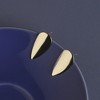 SOHI Women's California Gold Minimal Almond Stud Earrings - 2 of 4