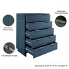 Tall Granville Modern 5 Drawer Dresser - Manhattan Comfort - 4 of 4