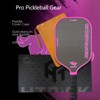 Aukfa Thermoformed Pickleball Paddle – Gold Titanium Wire Texture, 16mm PP Honeycomb Core, Fabric Surface,Multicolor - 3 of 4