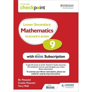 Cambridge Checkpoint Lower Secondary Mathematics Teacher's Guide 9 with Boost Subscription Booklet - by  Frankie Pimentel & Ric Pimentel (Paperback) - 1 of 1