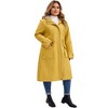 Women's Plus Size Waterproof Drawstring Waist Hooded Zipper Outdoor Long Trench Coats with Pockets - Agnes Orinda - 2 of 4