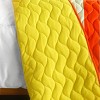 Slickblue 3 PC Handmade Full/Queen Quilt Set, Reversible Vermicelli Quilted, Horizontal Stripes, 37 Color Options - 4 of 4
