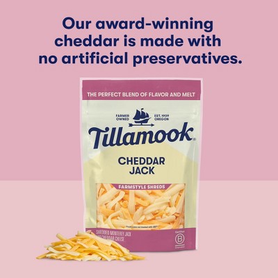 Tillamook Farmstyle Cheddar Jack Shredded Cheese - 8oz