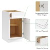 Kitchen Base Cabinet, Unassembled Cabinet with Adjustable Shelf without Top - 4 of 4