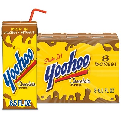 Yoo-hoo Chocolate Drink, 6.5 fl oz, 8 Pack Boxes, Pack of 4
