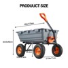 800LB Heavy Duty Garden Utility Poly Dump Cart Quick-Release Lever & All-Terrain Flat-Free Tires for Yard Farm Ranch ATV/UTV - 2 of 4