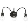 Livex Lighting Lansdale 3 - Light Vanity in  Black/Brushed Nickel - 3 of 4