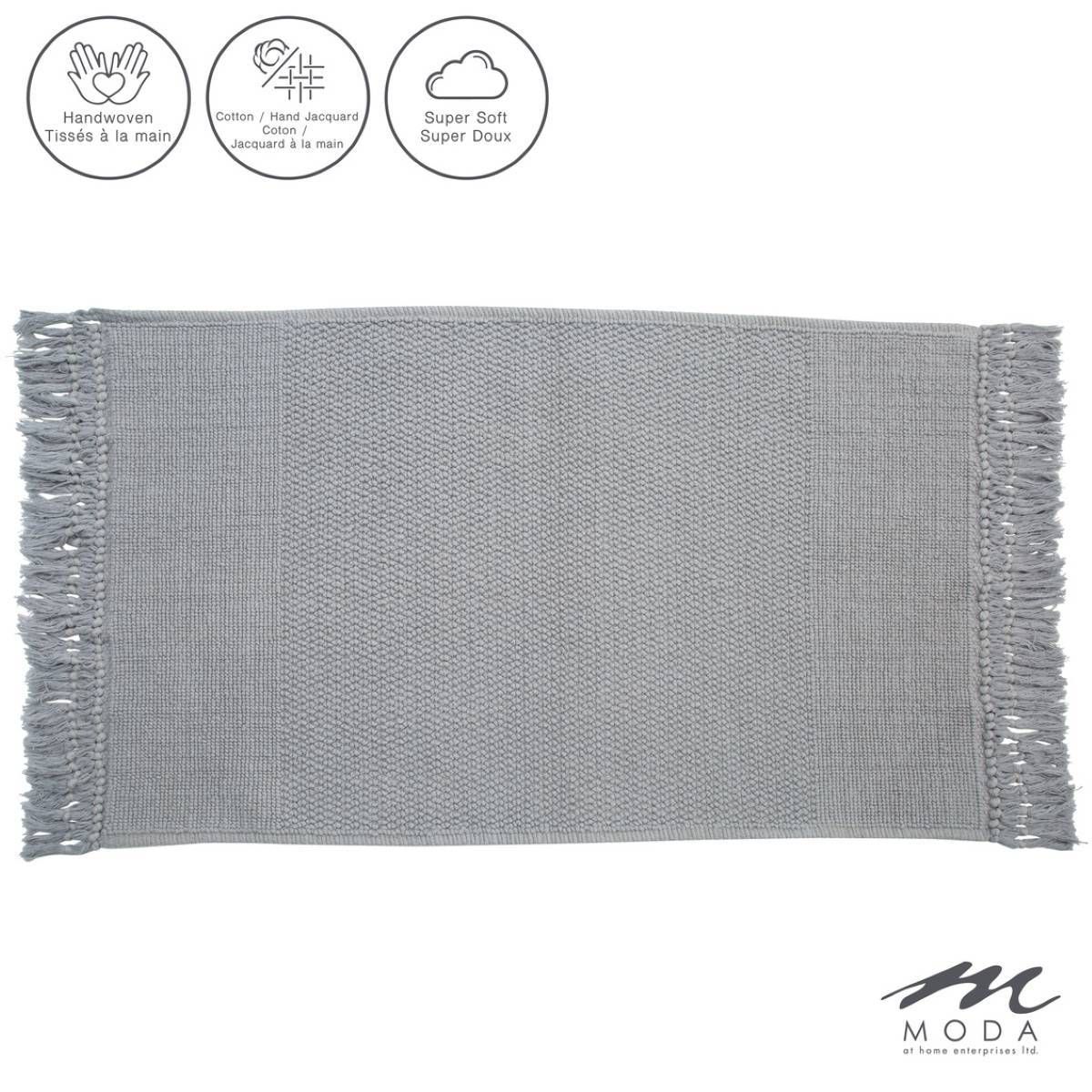 21"x34" Carlaw Bath Rug Gray - Moda at Home