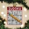 Old World Christmas Blown Glass Ornament for Christmas Tree, Sudoku - 2 of 4
