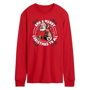 Men's - Coca Cola - And a Merry Christmas to All Long Sleeve Graphic T-Shirt - 1 of 3