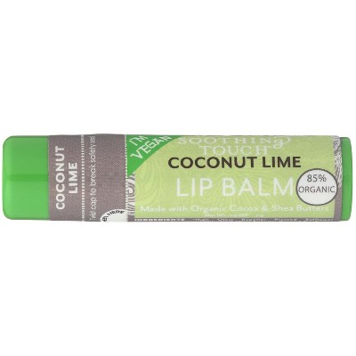 Soothing Touch Lip Balm Organic Coconut Lime .25 Oz CASE OF 12