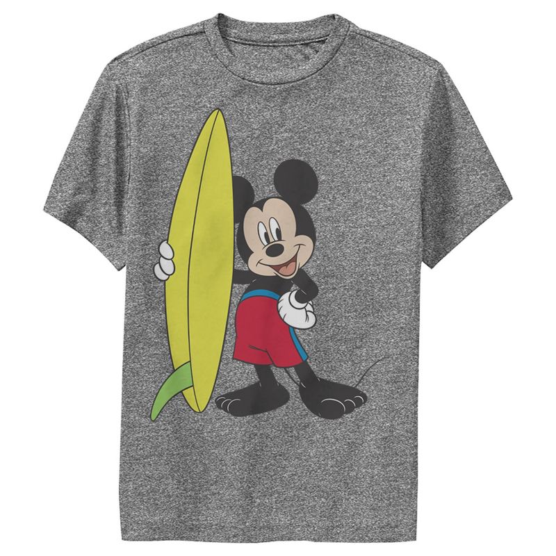 Boy's Disney Mickey Mouse Surf Board Performance Tee, 1 of 5
