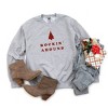 Simply Sage Market Women's Graphic Sweatshirt Embroidered Rockin' Around Tree -Red Ink - 3 of 3