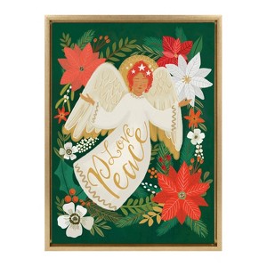 Kate & Laurel All Things Decor 18"x24" Sylvie MC 0809 Angel Framed Canvas: Mia Charro Artwork, Vertical Display - 1 of 4