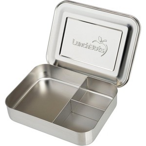 LunchBots Large Trio Stainless Steel Bento Box - 1 of 4