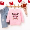 Valentine Raccoon With Bubblegum - Toddler Graphic Sweatshirt - 2 of 4