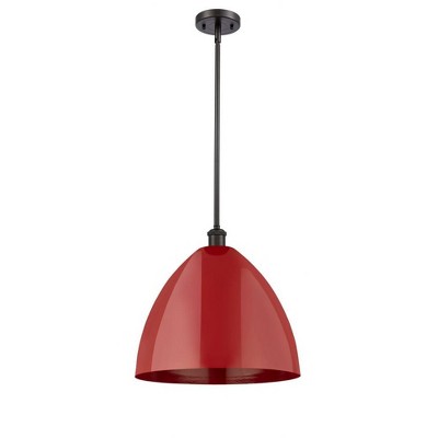 Plymouth Dome - 1 Light Stem Hung Pendant In Industrial Style-16.75 Inches Tall and 16 Inches Wide
