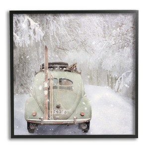 Stupell Industries Vintage Buggy in Snow, 24'' x 24'' - 1 of 4