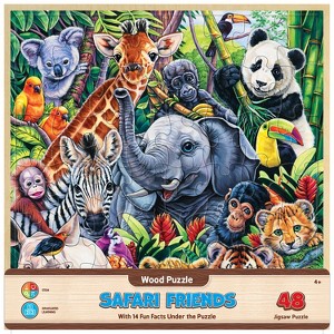 MasterPieces 48 Piece Jigsaw Puzzle for Kids - Safari Friends - 12