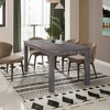 CENGHU 63" Rectangular Dining Table, Modern Solid Wood Kitchen Table, Dining Table for 6, Breakfast Table for Dining Room, Kitchen, Living Room - 2 of 4