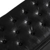 Sapphtopaz Storage Bench Upholstered Tufted Button Ottoman Bench with Spindle Wooden Legs Ottoman with Storage for Bedroom and Entryway - 2 of 4