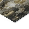 Taupe Beige And Tan Floral Washable Indoor Outdoor Area Rug - 4 of 4