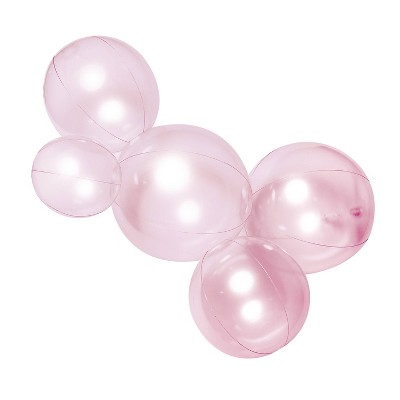 MINNIDIP Balloon Garland 5 Cluster in Bubblegum Transparent