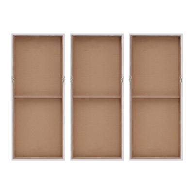 Luminous Gray and Black Hand-Painted 3-Piece Canvas Wall Art Set