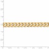 Black Bow Jewelry 8mm 14k Yellow Gold Beveled Curb Chain Bracelet - 4 of 4