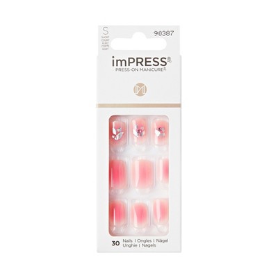 KISS Products imPRESS Fake Nails - Rosewood - 33ct