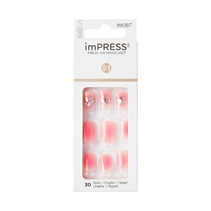 KISS Products imPRESS Fake Nails - Rosewood - 33ct - 1 of 4