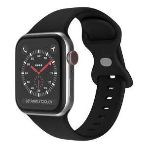 Link Apple Watch Compatible Soft Silicone Sport Band Waterproof Mens Womens For Series SE 7 6 5 4 3 2 1 - 1 of 4