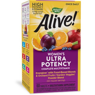 Nature's Way Alive! Womens Ultra Potency Multivitamin Tablets - 60ct