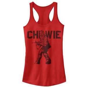 Juniors Womens Star Wars The Last Jedi Chewie Racerback Tank Top - 1 of 3