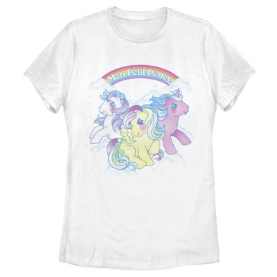 Women's My Little Pony Classic French Logo T-shirt - White - Large : Target