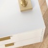 Syemin End Tables Side Table, Tall Storage Nightstand with White Finish, Narrow Side Table, Small Side Tables Bedroom, White, 33.39"*18.5"*30" - 4 of 4