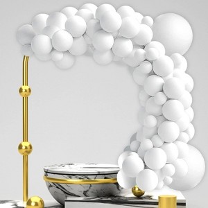 Latex Balloon Garland 100pcs with Arch, Column & Ribbon – 18", 12", 10", 5" Balloons for Party Decorations - 1 of 4