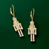 Ross-Simons 0.25 ct. t.w. Black and White Diamond Nutcracker Drop Earrings in 18kt Gold Over Sterling - 3 of 4