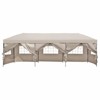 VisioGear 10'*30' Canopy Tent, Party Tent with 4 Sidewalls, 3 Height Adjustable, Outdoor Canopy Tent for Weddings, Khaki, 344.4"*116.4"*111.6" - 4 of 4