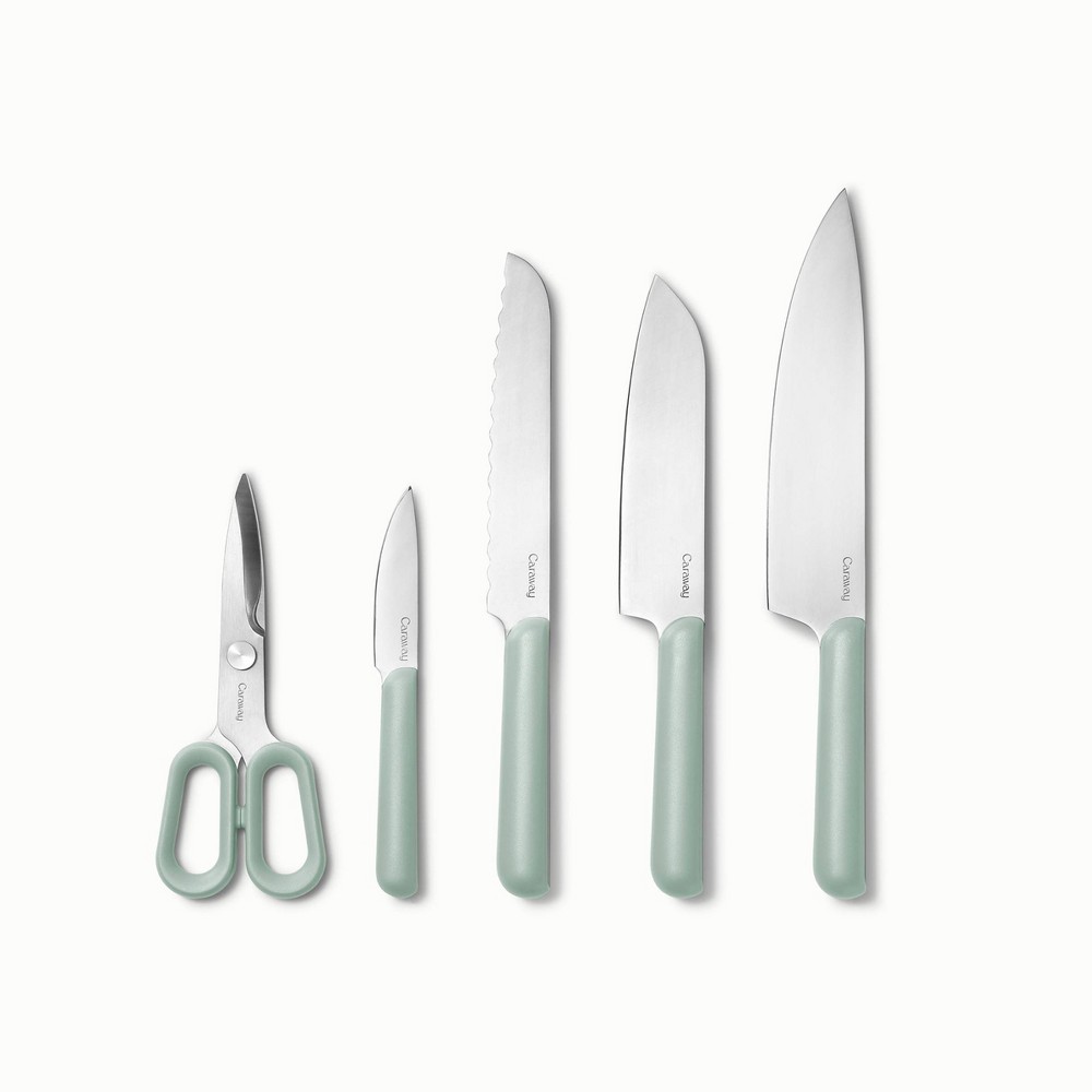 Caraway Home 5pc Knife Set Mist