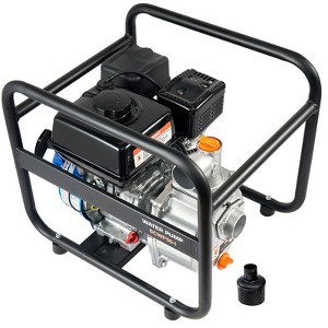 VEVOR Gasoline Powered Trash Pump, 2 in/50 mm, 6.5HP 132 GPM 4-Stroke Gasoline Engine Water Transfer Pump with 98 ft Max Lift 26ft Max Suction - 1 of 4