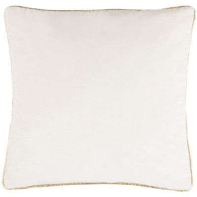 Beige and Red Christmas Tree Decorative Pillow 18" x 18"