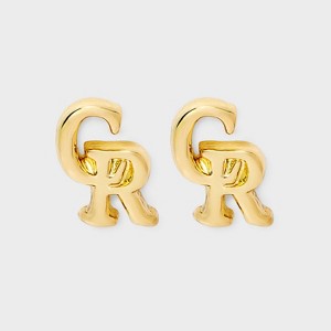 Bijoux Sport by Luv Aj MLB Gold Logo Stud Earrings - 1 of 3