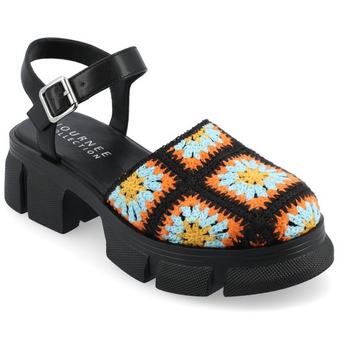 Journee Collection Womens Dorit Tru Comfort Foam Treaded Outsole Platform Round Toe Sandals Target