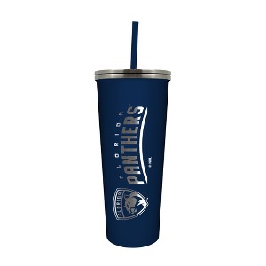 NHL Florida Panthers 24oz Skinny Tumbler with Straw - 1 of 4